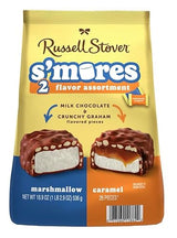 Russell Stover S'mores 2 Flavor Assortment, Milk Chocolate Marshmallow and Caramel, 26 Pieces, 18.9 oz