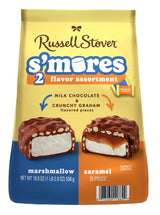 Russell Stover S'mores 2 Flavor Assortment, Milk Chocolate Marshmallow and Caramel, 26 Pieces, 18.9 oz
