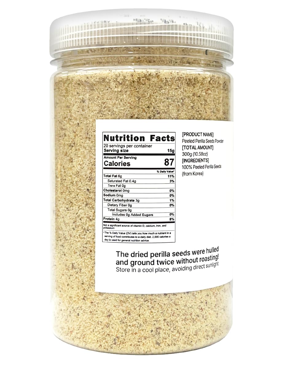 NICE WITCH'S Korean 100% Peeled Perilla Seeds Powder Flour 300g (10.5 oz) / ??? ?? ????