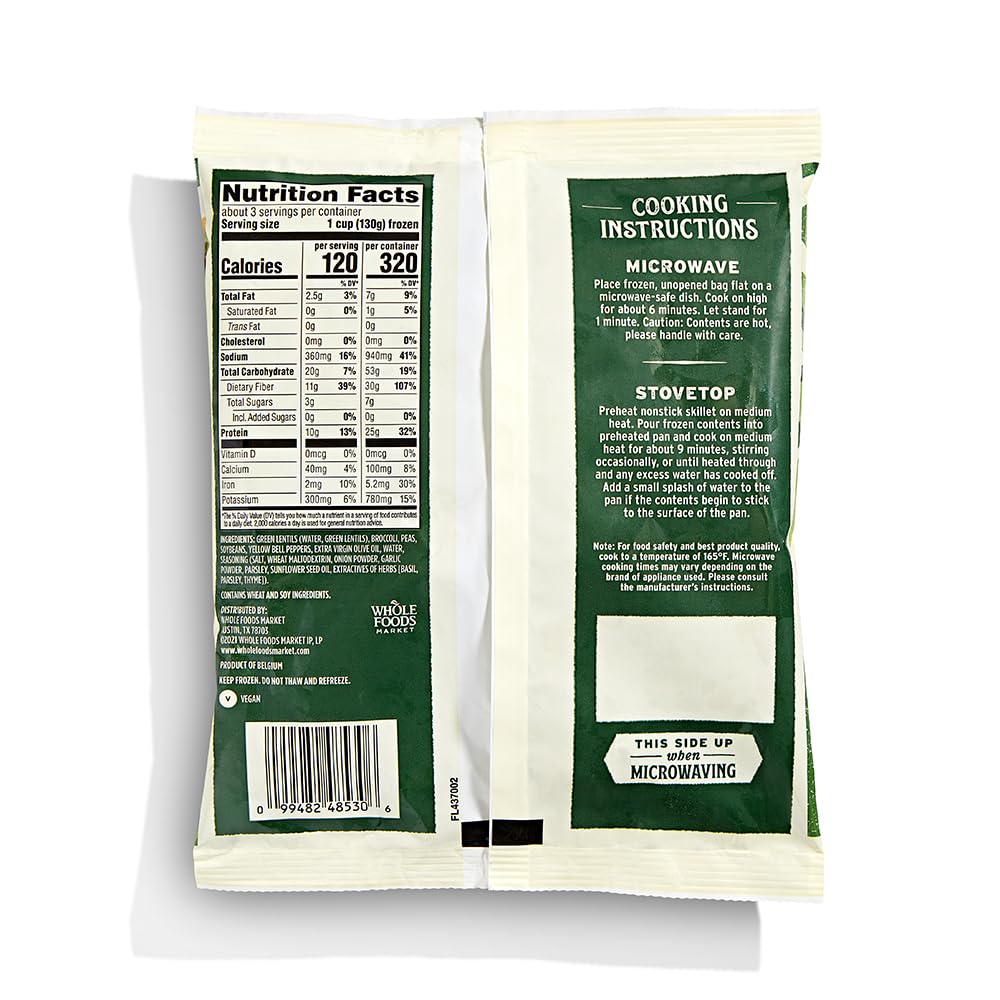 Whole Foods Market, Olive Oil & Seasoned Pacific Style Vegetable Protein Blend, 12 oz