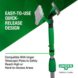 Unger Commerical VisaVersa Window Cleaning Washer and Squeegee Pro Tool 14”/35cm - 2-in-1 Design with Microfiber Pad for Window Cleaners - VV350