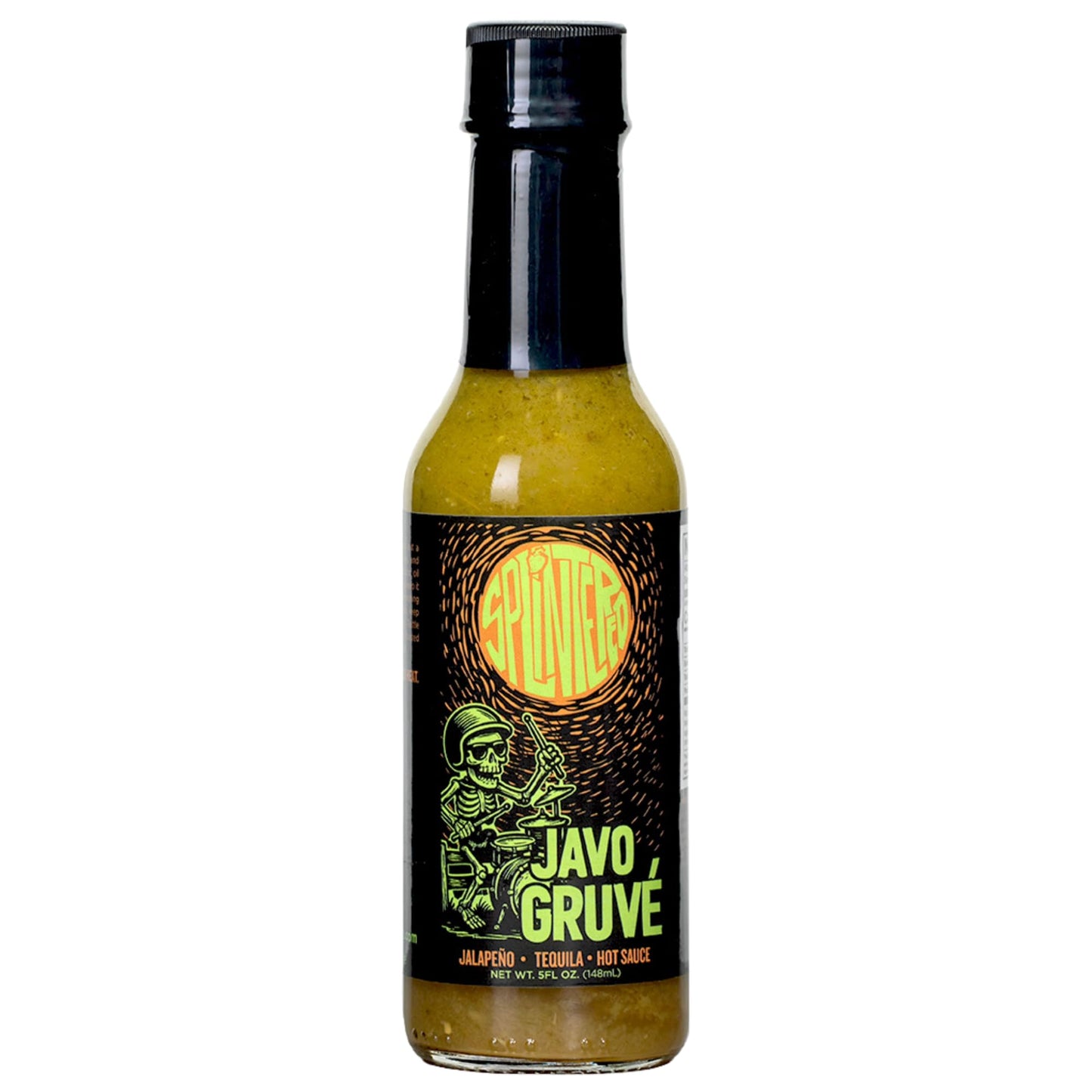 JavoGruvé Hot Sauce | Jalapeño | Tequila | Small Batch, 5 FlOz Bottle