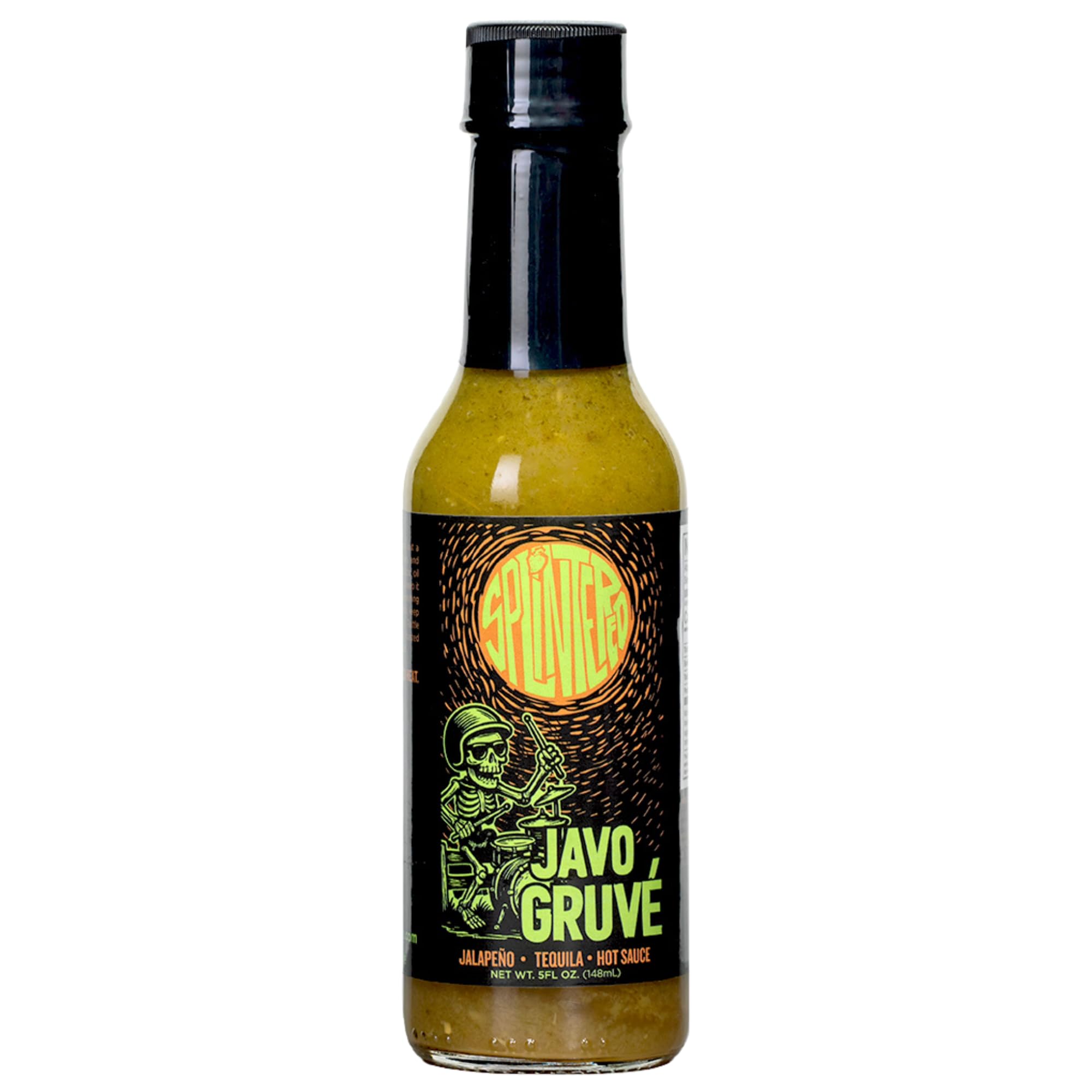 JavoGruvé Hot Sauce | Jalapeño | Tequila | Small Batch, 5 FlOz Bottle