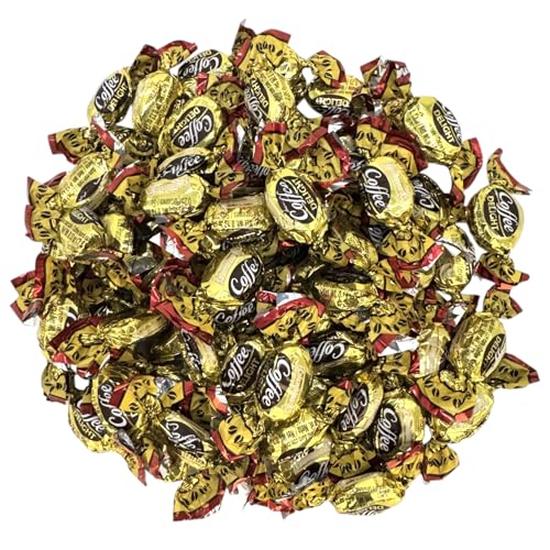 Colombian Coffee Flavor Filled Hard Candy-1.5 lbs Flavorful Coffee Filled Bon Bons for a Quick Burst of energy-Individually wrapped