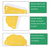 NentMent 3 Pack Shower Squeegee Bathroom Glass Door Cleaning Scraper with Soft Rubber Water Blade Wiper Board Cleaner Tool for Sink Countertop Kitchen