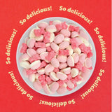 Pink Candy Mix | 2 Pound Bag | Sour Tutti-Frutti Gummi Bears & Strawberry Puffy Gummies | Chewy Candy | Pink Gummies for Baby Showers, Gender Reveal
