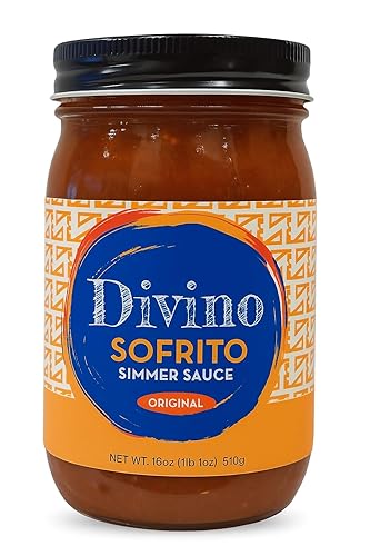Divino Foods Sofrito Simmer Sauce - Latin Cooking Sauce & Marinade for Chicken, Rice & Meal Prep - Easy Dinner in Minutes, All Purpose Healthy Cooking