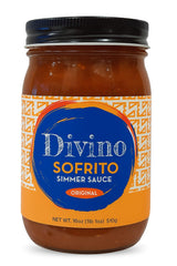 Divino Foods Sofrito Simmer Sauce - Latin Cooking Sauce & Marinade for Chicken, Rice & Meal Prep - Easy Dinner in Minutes, All Purpose Healthy Cooking