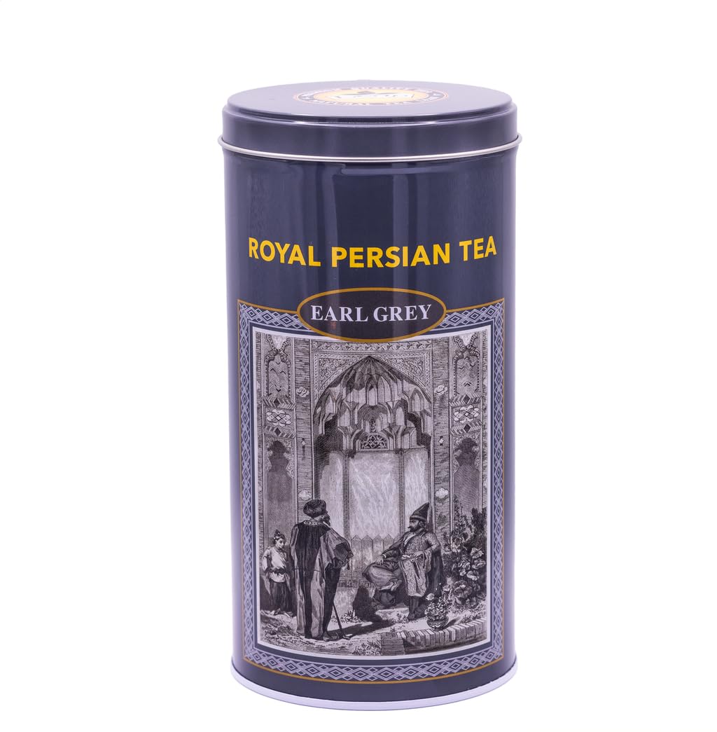 Royal Persian Tea Earl Grey Loose Leaf Ceylon Black Tea, Premium Ceylon Ceylon Tea with Real Bergamot Oil,12 oz (340g) Aromatic Citrus Flavor, Hot or
