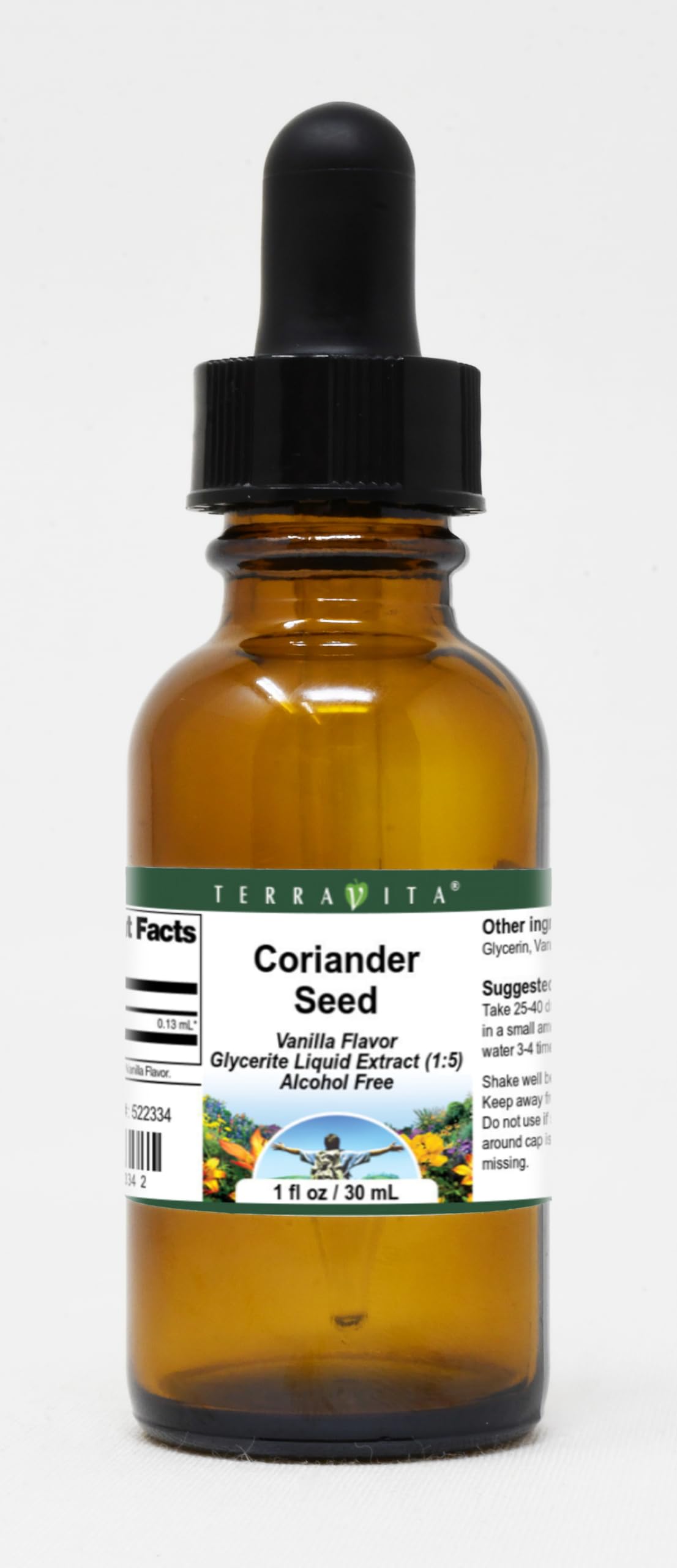 Coriander Seed Glycerite Liquid Extract (1:5) - Vanilla Flavored (1 oz, ZIN: 522334) - 3 Pack
