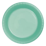 Creative Converting Disposable Fresh Mint Plastic Lunch Plate, Party Supplies, 7", Green, 20ct
