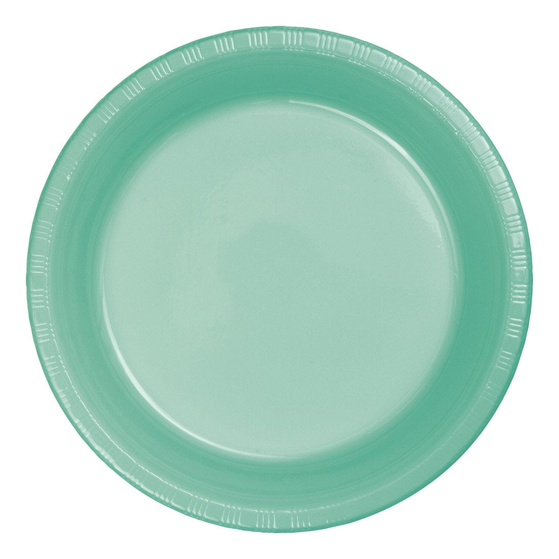 Creative Converting Disposable Fresh Mint Plastic Lunch Plate, Party Supplies, 7", Green, 20ct