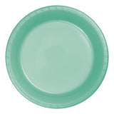 Creative Converting Disposable Fresh Mint Plastic Lunch Plate, Party Supplies, 7", Green, 20ct