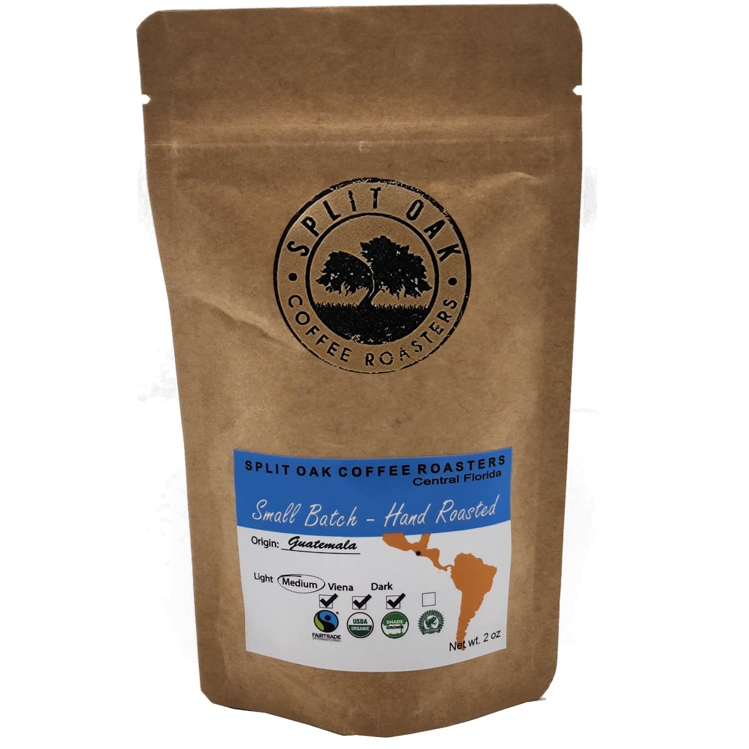 Coffee Samples 5 Pack Gift Set Las Americas. Gourmet Organic Medium Roast whole Bean with Best Beans From Mexico, Guatemala, Peru, Colombia and Brazil