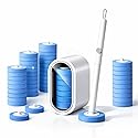 Disposable Toilet Cleaning System with 24 Refills, Toilet Wand Kit with Holder, Wall Mounted Toilet Brush Set for Deep Cleaning Bathroom Bowl