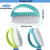 2 Pack Scrubbing Brushes for Cleaning, Heavy Duty Scrub Brush Nylon Stiff Bristles,Scrubber Cleaner Brush