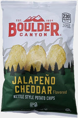 Boulder Canyon | Jalapeno Cheddar | Kettle Style Potato Chips| 1.5 Ounce | Pack of 12 Bundled by SUPERDEALS with Mystery Bonus Gift