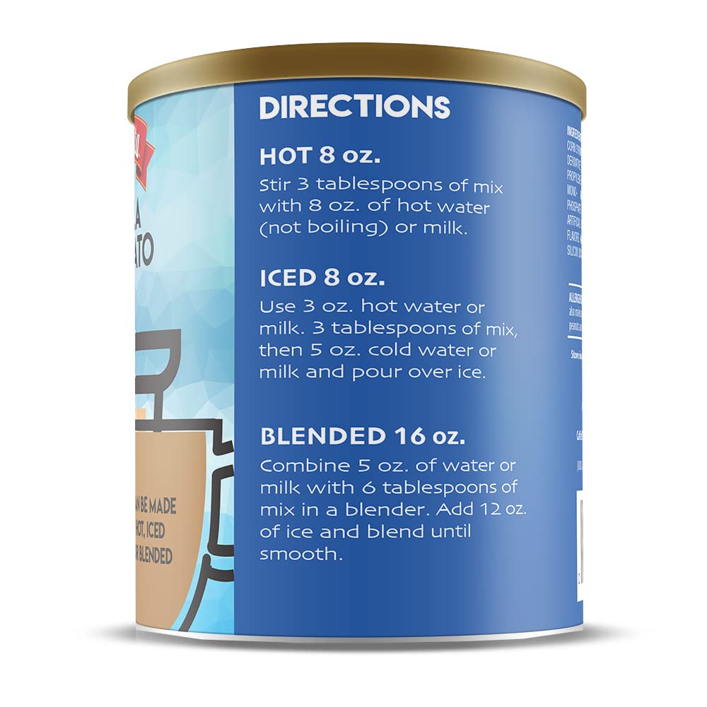 Caffe D'Vita Vanilla Macchiato - 100% Arabica Coffee Latte Mix, Instant Cappuccino Mix, Gluten Free, No Cholesterol, No Hydrogenated Oils, No Trans