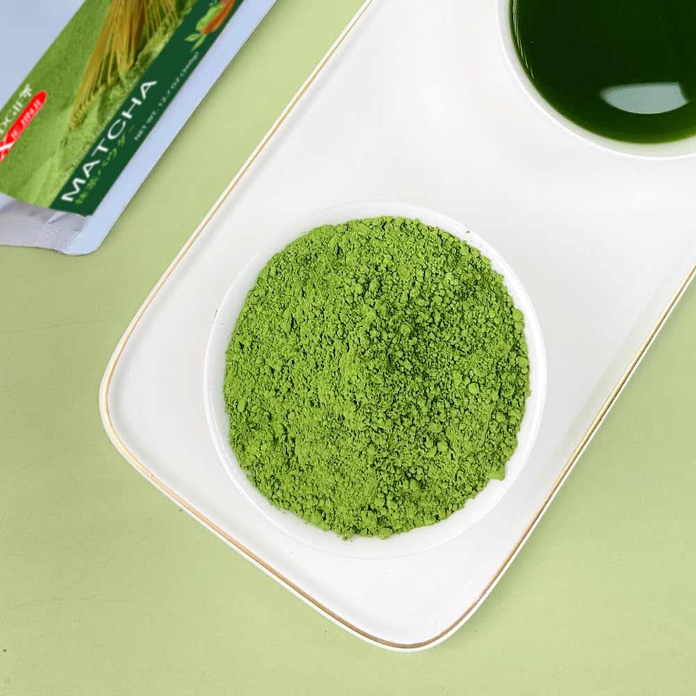 XIEJINJI Matcha Powder - 360g (12.7 oz) - Versatile Culinary Grade Green Tea Powder for Lattes, Baking, Smoothies & Desserts