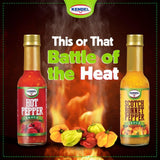 Kendel Jamaican Hot Pepper Sauce - Authentic Hot Sauce for Jerk Chicken, Marinades & Table Seasoning - Vegan, No Sugar Added, Low Sodium - 142ml