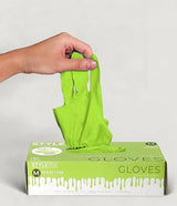 STYLETEK Nitrile Lime Green Glove, Disposable Glove, Powder Free, Thick Quality, Latex-Free, Salon, Home,Gardening, Mutli Use (1, SMALL)