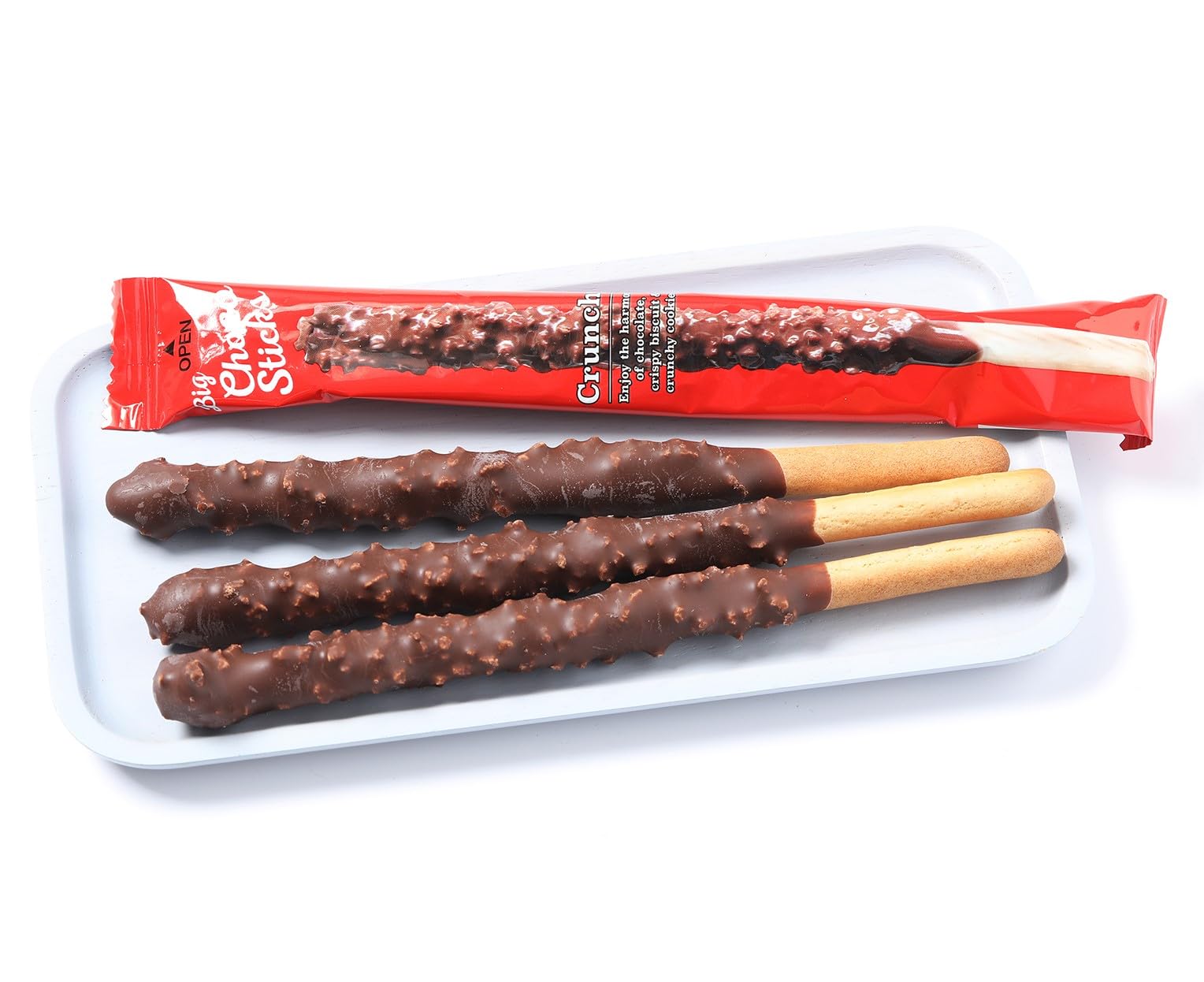 Nicos big choco sticks crunchy 20ct -Holiday snack for kids & adults/enjoy in any special ocassion: party, xmas gift, lunch, school and more