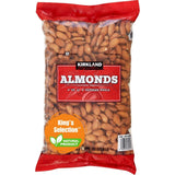King's Selection x Kirkland Signature Whole Almonds - 3Pounds (in King's Selection Family Bundle Bulk Packaging) - Healthy Snack | High Fiber | High