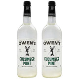 Owen’s Craft Mixers | Cucumber Mint 2 Pack 750ml | Handcrafted in the USA with Premium Ingredients | Vegan & Gluten-Free Soda Mocktail and Cocktail