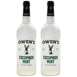 Owen’s Craft Mixers | Cucumber Mint 2 Pack 750ml | Handcrafted in the USA with Premium Ingredients | Vegan & Gluten-Free Soda Mocktail and Cocktail