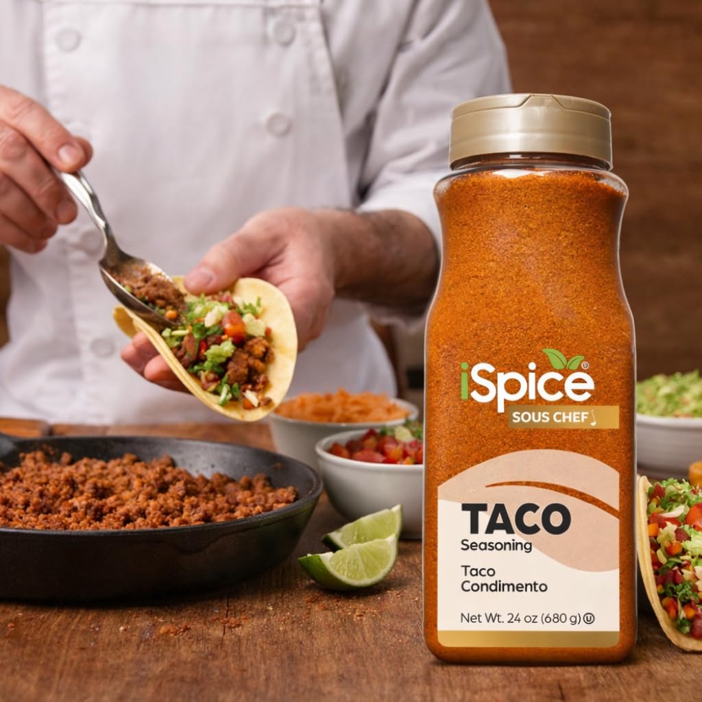 iSpice | Taco Seasoning | 24 oz | Bulk Size | Mixed Spices & Seasonings | Kosher