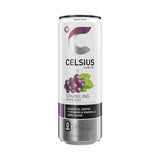 Weinner CELSIUS Sparkling Grape Rush Functional Essential Energy Drink, 12 Fl Oz (Pack of 12)