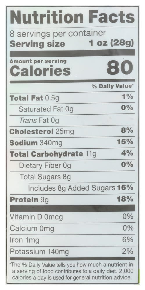 365 by Whole Foods Market, Grass-Fed Beef Jerky, Teriyaki, 8 Ounce