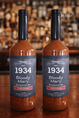 Texas Est. 1934 Bloody Mary Premium Mix | Natural ingredients Recipe | Fresh Vegetables Blend | Low Carb, Low Calories | Ready to Use | 32 OZ Bottle
