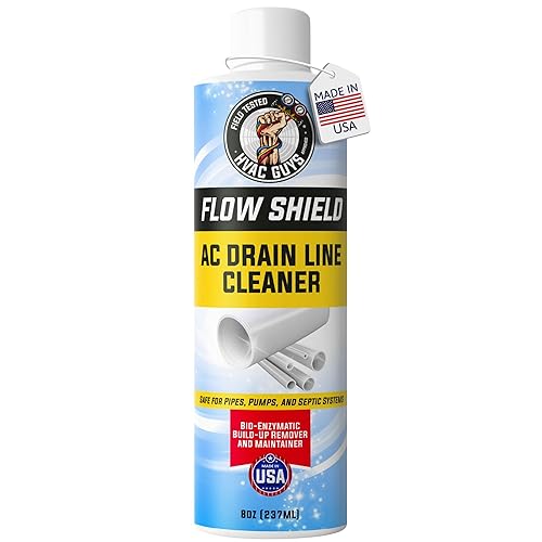 AC Drain Line Cleaner | Prevent Buildup and Overflow | 8oz - Up to 3 Months of Protection | Fast Acting & Long Lasting Bio-Enzymatic Formula
