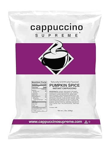 Cappuccino Supreme 2 lb bag Pumpkin Spice Instant Cappuccino Mix