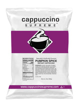 Cappuccino Supreme 2 lb bag Pumpkin Spice Instant Cappuccino Mix