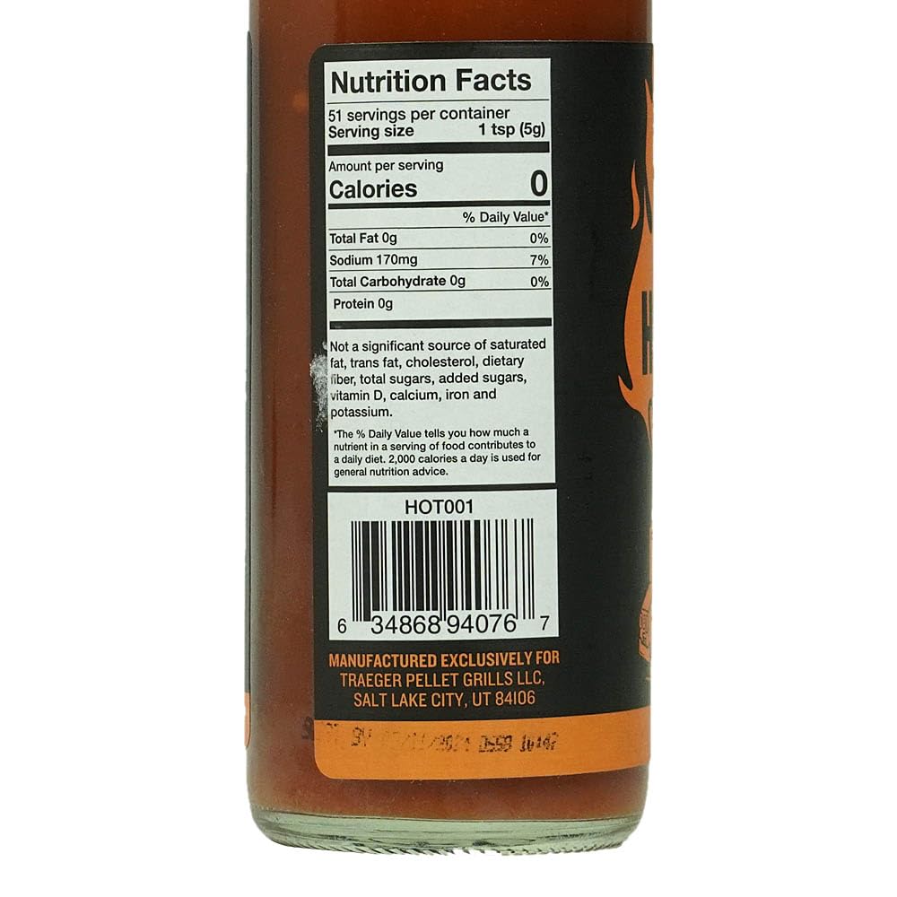 TRAEGER Original Hot Sauce, 1 Count (Pack of 1)