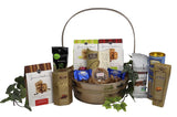 Gift Basket Village: Golden Elegance Medium - Luxurious Assortment of Cookies, Nuts, Wafer Rolls, Chocolates & Candy, Ideal Gift