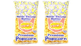 Brim's Butter-Flavored Movie Theater Premium Popcorn, Gluten Free 8 oz. Bags (TOTAL- 2) Bags, 8.0 ounces, 4.0 Ounce