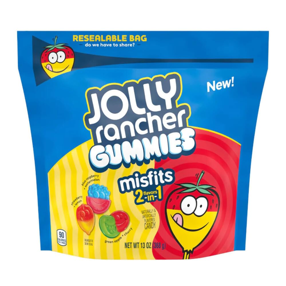 Jolly Rancher, Misfits 2-in-1 Flavors Gummies, 13 Ounce