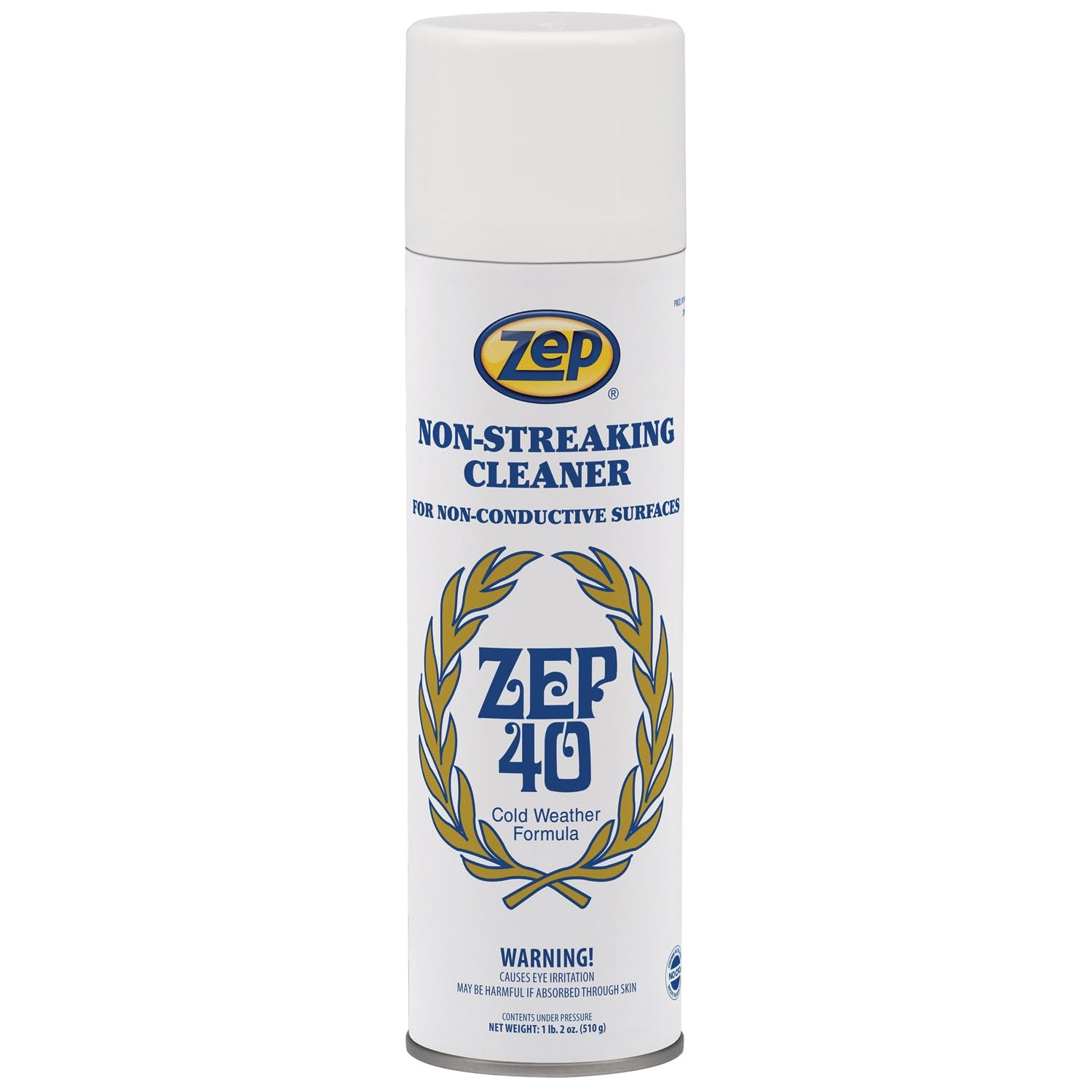 Zep 40 Non-Streaking Cleaner - 18 oz (Case of 12) 14401 - Heavy-Duty Foaming Action Aerosol Formulated for Non-Conductive Surfaces, Ideal for Cold