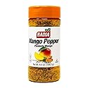 Badia Mango Pepper Seasoning, 6.5 oz - Sweet & Zesty Citrus Pepper Blend for Chicken, Seafood & Vegetables