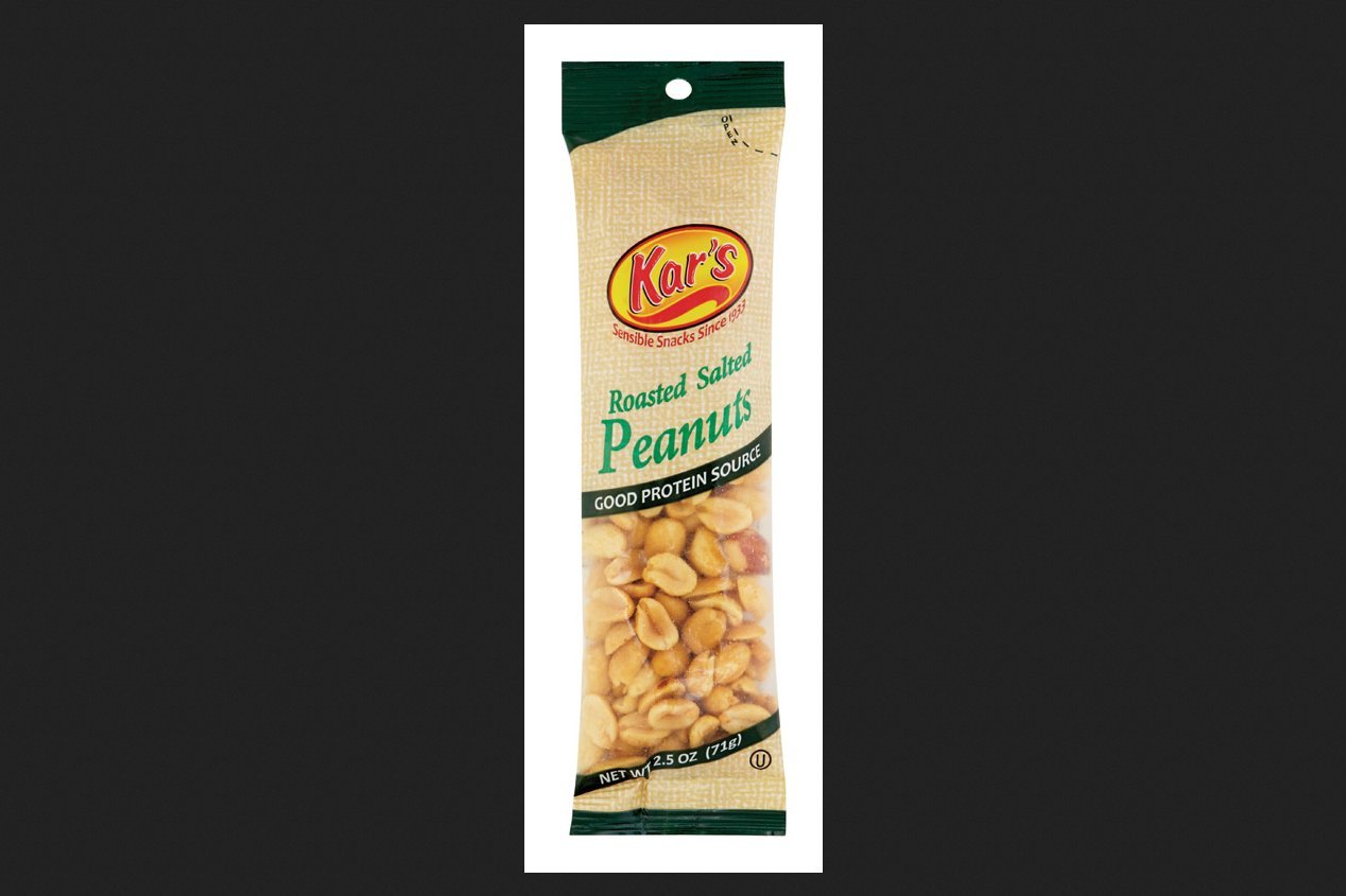 Kar's Roasted Salted Peanuts 2.5 oz. Bagged