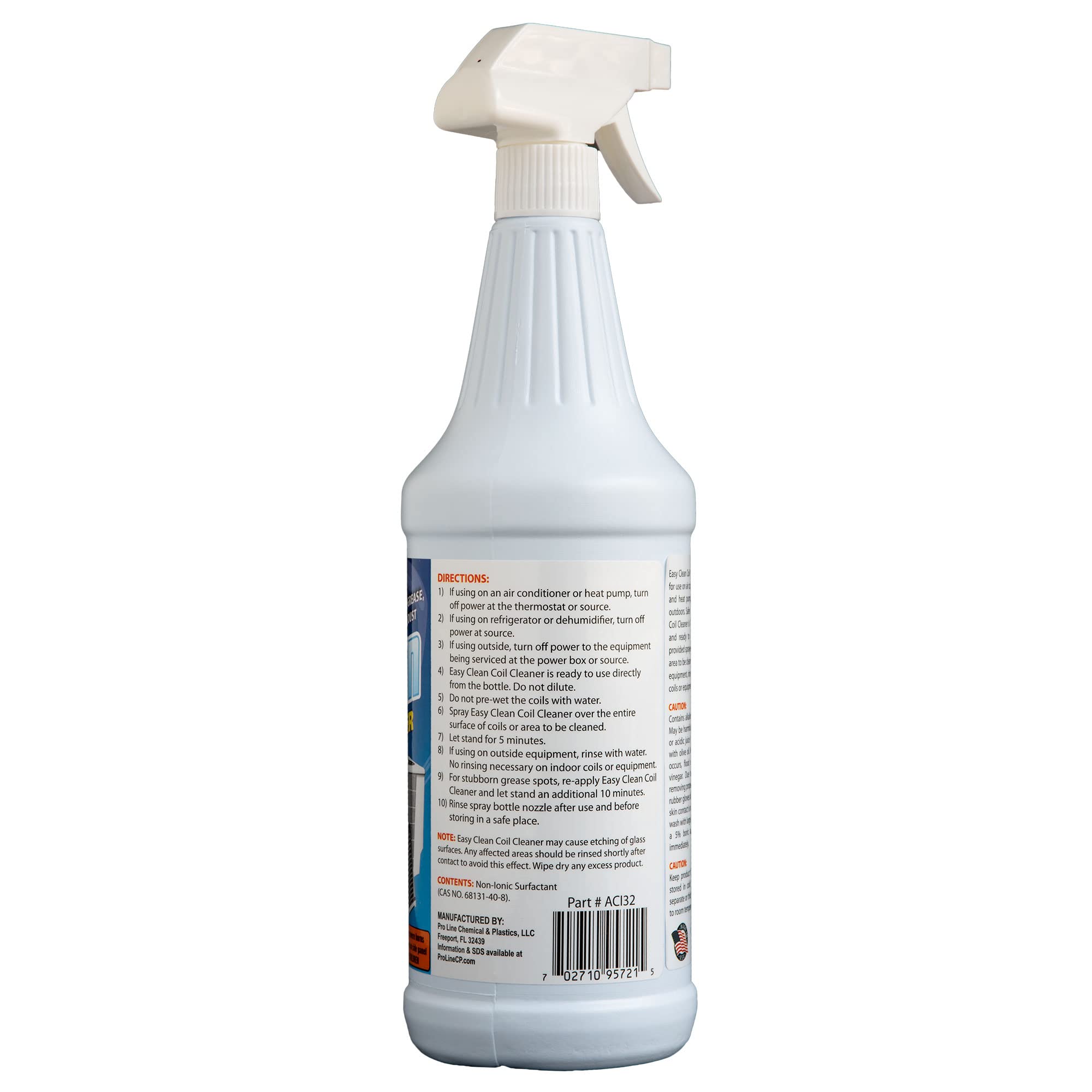 HI TEC Laboratories S95-721 Air Conditioner Coil Cleaner, 32-Ounce