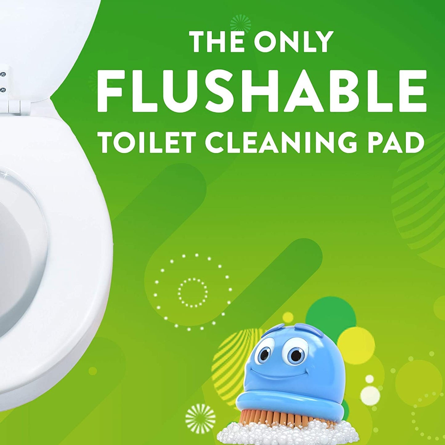 Scrubbing Bubbles Fresh Brush Flushable Refill Pads for Toilet Cleaning System, Citrus Action Scent, Toilet & Toilet Bowl Cleaner, 10 CT Refill