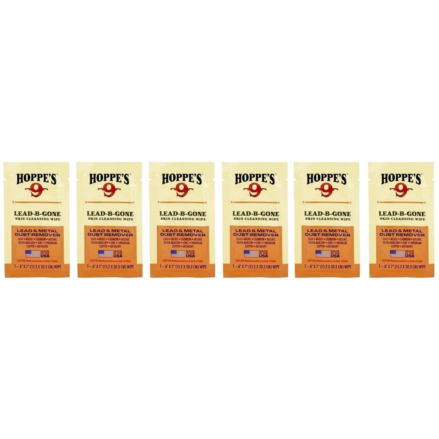 Hoppes LBG6 Lead Be Gone Wipes - 6 Count