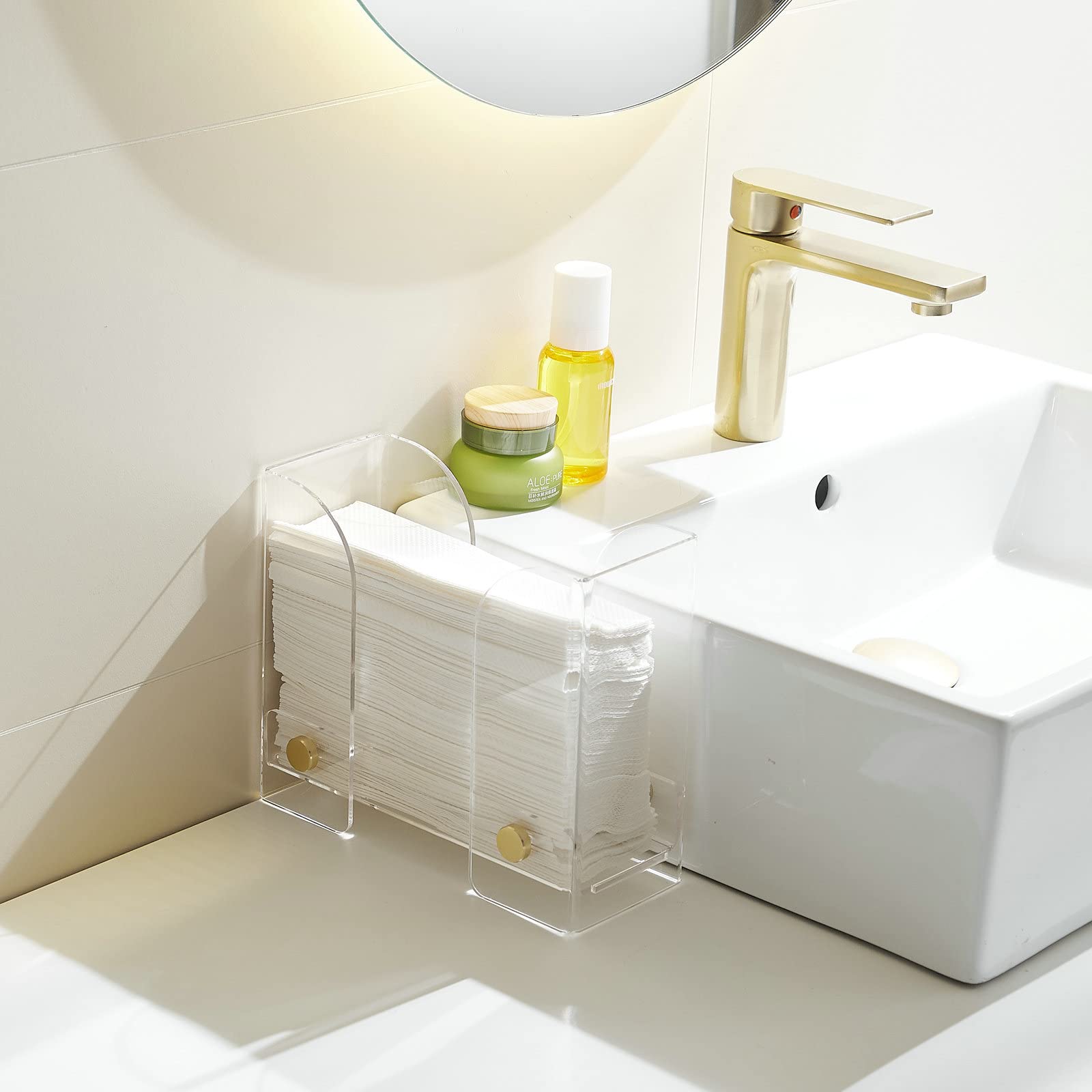 Folded Paper Towel Holder Acrylic Countertop Paper Towel Dispenser Suitable for Z-fold, C-fold or Multi-Fold Paper Towels1