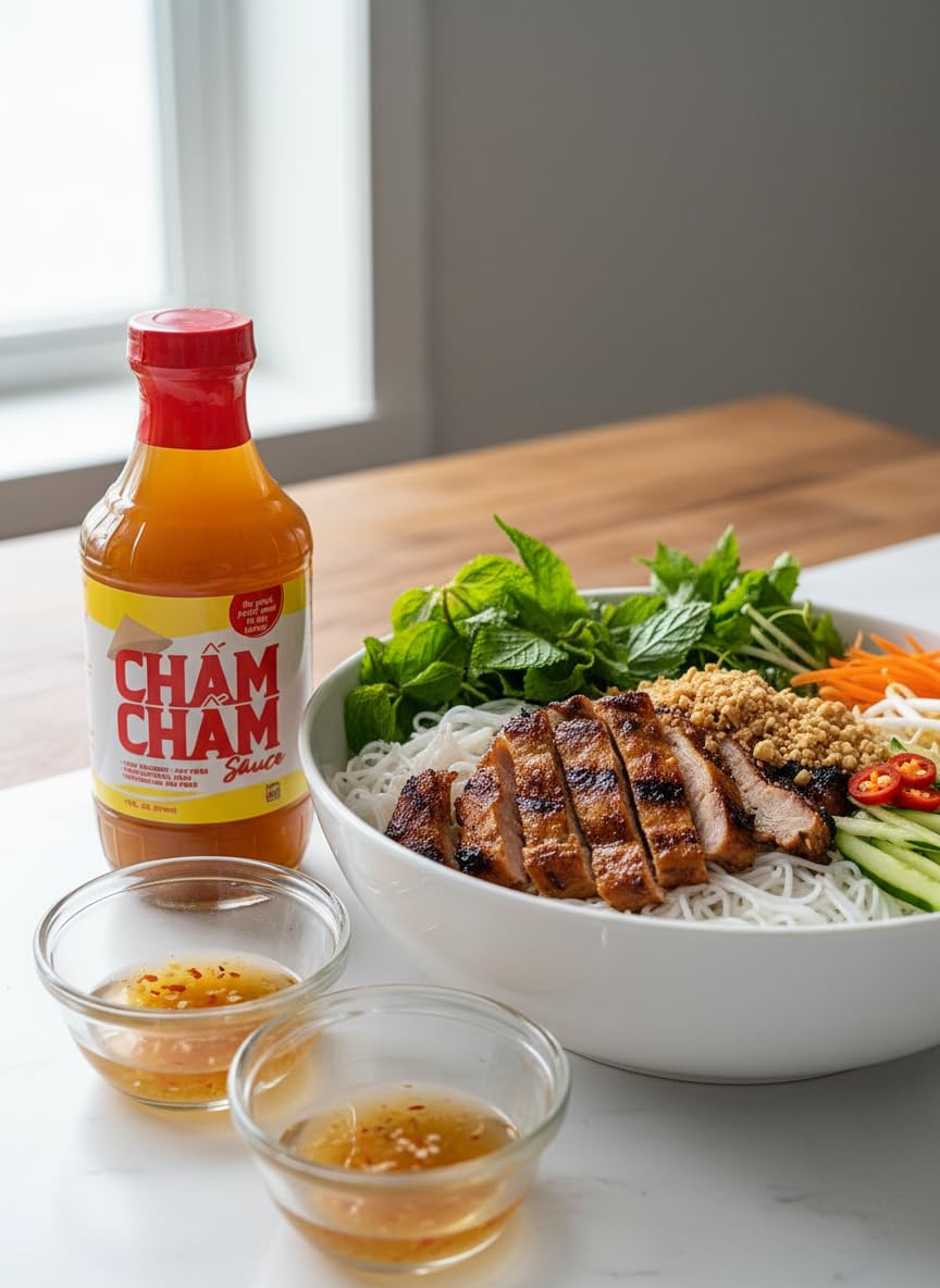 Cham Cham Sauce (Traditional Vietnamese dipping sauce) (Fish sauce version mild) (16 Fl Oz)