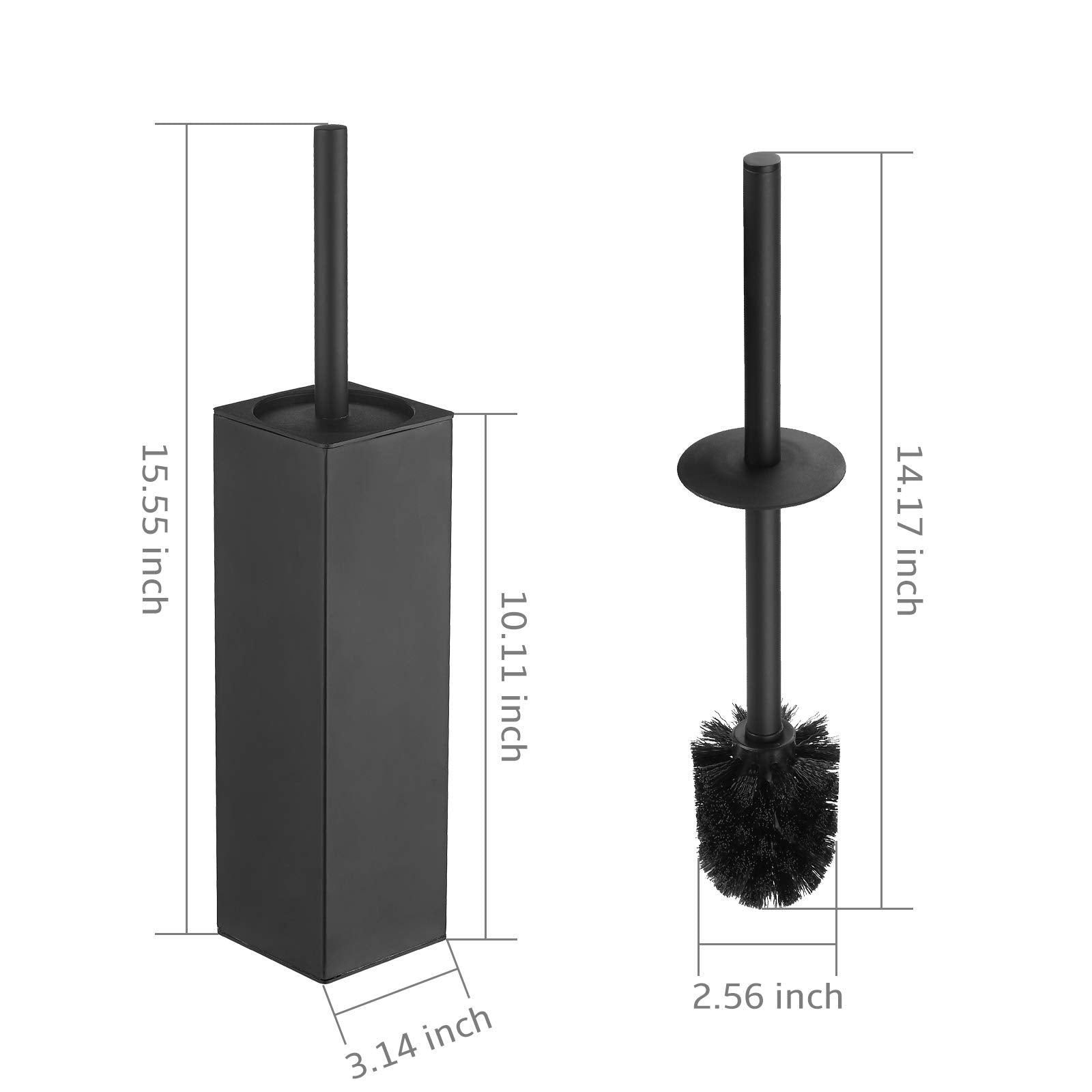 Stainless Steel Toilet Bowl Brush and Holder for Bathroom Storage Organization