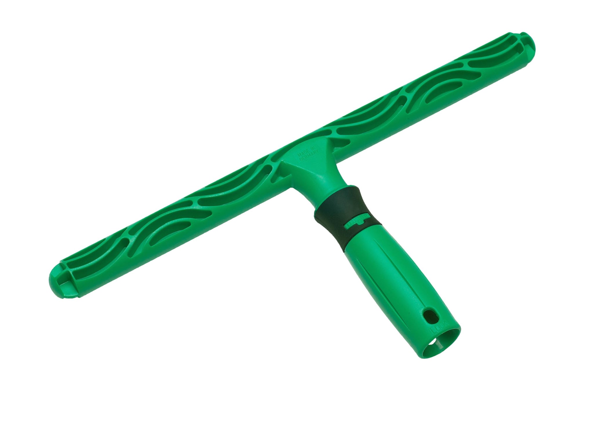 Unger Commercial 18" Ergonomic T-Bar Window Washer Handle, Case of 10 - Two-Component Grip with Water Wells for Enhanced Control and Water Retention
